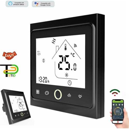 24V 220V/16A Electric Floor Heating WIFI Thermostat rs485 for Dedicated Temperature Control switch Dual Sensor