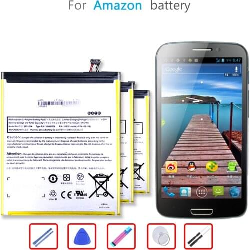 26s1014 4750mAh Battery for Amazon Kindle Fire HD 8" 7th Gen SX0340T 2017 Tablet Pad 58-000219 58000219 Mobile Phone