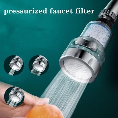 360 Degree Swivel kitchen Faucet Aerator Water Saving Nozzle 3 Mode Adjustable PP cotton Sprayer Filter Diffuser tap Connector