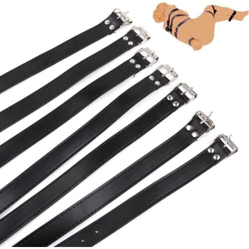 BDSM Leather Whip Body Bondage Harness Sex Toys For Women Handcuffs Shackles Bondage Belt Bundle Sex Full Body Binding Sex Shop