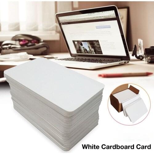 DIY Board Game Postcard Family Playing Card Blank Hard Paper Card Paper Handmade Wallpaper Postcards Message White Card