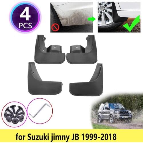 For Suzuki jimny JB 1999~2018 Mudguards Mudflaps Fender Mud Flaps Splash Guards Accessories 2000 2001 2003 2005 2009 2010 2013