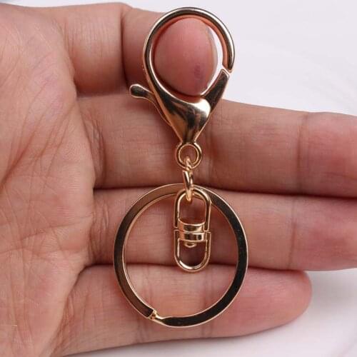5 Pcs/Lot Metal Carabiner Clip Style Spring Key Chain Key Ring Stainless Steel Sleutelhanger Ring Useful Decoration