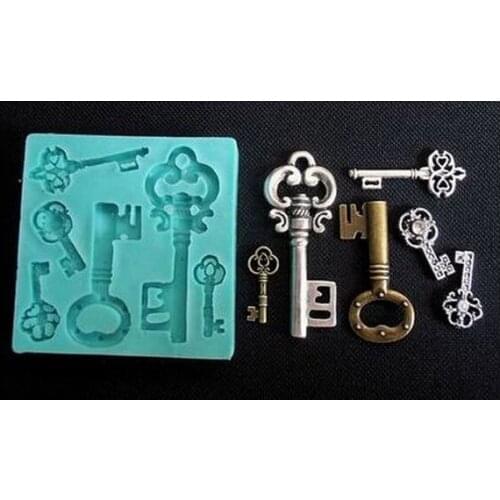 Keys Sugarcraft Cake fondant molds wholesale chocolate silicon mold fondant Cake decoration mold