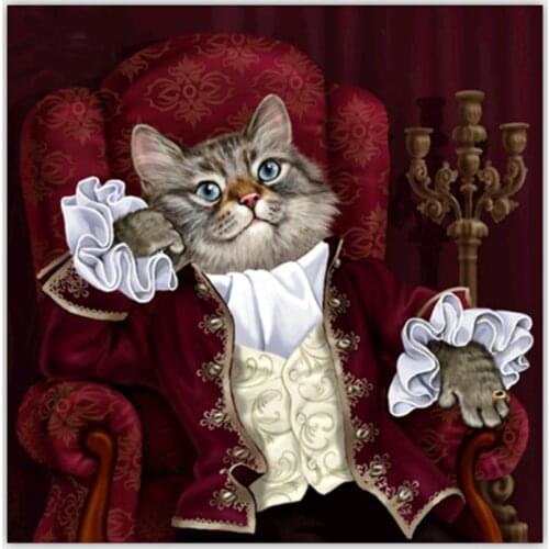 New Arrivals 5D DIY Full Round Diamond Painting Cute Cartoon Kitty Cross Stitch 3D Embroidery Rhinestone Mosaic Home Decor Y1422