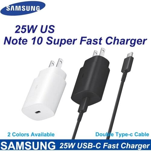 Original Samsung Adaptive Fast Charger US 25W For Galaxy S10 S10e S8 S9Plus Note 9 8 A7 2017 USB Wall Fast Charging Power Adapte