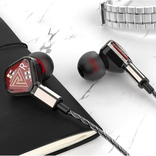 QKZ SK2 Earphone In-ear Universal 3.5mm HiFi Stereo Noise Cancelling Earbuds Headset for Sport