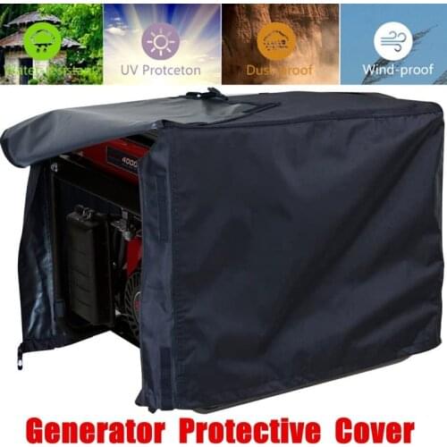 Durable 210D Black Weatherproof Waterproof Universal Generator Cover Portable Dustproof Generators Covers All Weather
