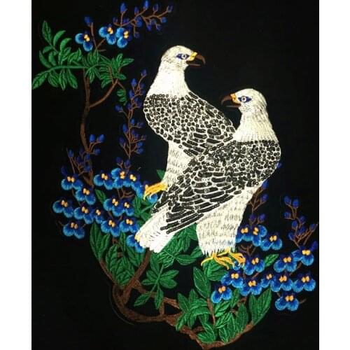 Eagle Flower Patches Embroidered Sew On Patch For Clothing Sticker Badge Paste applique For Clothes Bag Pants