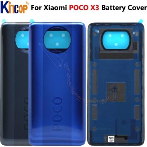 Back Cover For Xiaomi POCO X3 Rear Housing Door Battery Cover Original for XiaoMi POCO X3 Back Housing