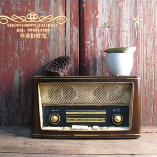 1:1 Vintage Antique Style Radio Machine Projection Machine Models Home Decor Iron Crafts