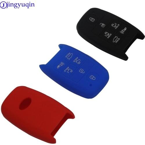 10pcs Silicone 6 Buttons Smart Remote Key Chain Cover Case for 2015 2016 2017 2018 Kia Sedona SY5YPFGE06 95440-C6000 95440-A9300
