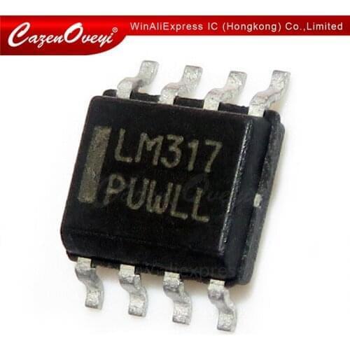 20pcs/lot LM317LMX LM317LM LM317 SOP-8 Adjustable three-terminal voltage regulator chip In Stock