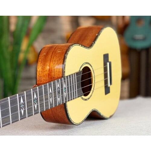 23 Inch Ukulele Fret Soprano Spruce Guitar Hollow Body Campaign Ukulele 26 Inch Mahogany Muzik Aletleri Playing Tools EH50U