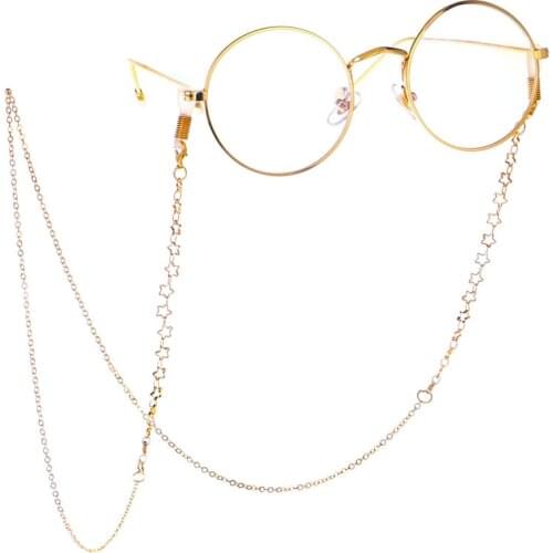 Kid Women Glass Chain Face Mask Chain Necklace Strap Non-slip Eyeglass Holder Cord Neck Sunglass Strap Chain for Unisex Jewelry