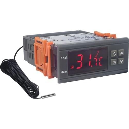 AC 110V 220V 30A Digital Thermostat Incubator Thermoregulator Heat Cool -50~110 Temperature Controller With Sensor