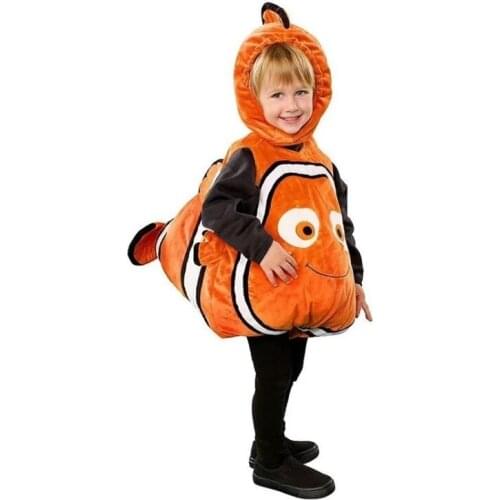 Baby Boys Girls Fish Cosplay Costume Cute Animal Fitness Outfit Children Party Dress Up Set Infant Warm Jumpsuits with Headwear