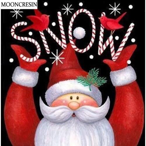 Diy Diamond Embroidery Christmas Diamond Painting Full Square Rhinestone Birds Cross Stitch Crystal Mosaic Snow Decoration Home