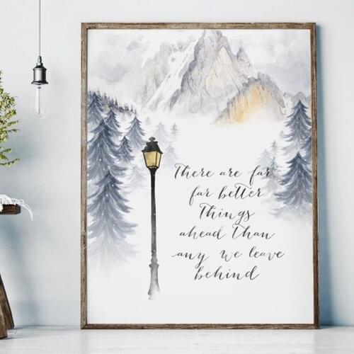 Home Decor Painting Canvas Pictures Mountain Tree Landscape Wall Artwork HD Print Nordic Abstract Poster Modular For Living Room