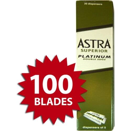 ASTRA SUPERIOR PLATINUM (GREEN) DOUBLE EDGE SHAVING JİLETİ X 100
