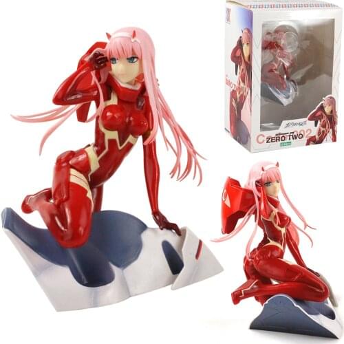 15cm DARLING in the FRANXX Zero Two CODE: 002 Red Clothes Statue PVC Action Figure Model Toys