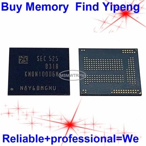 KMQN10006M-B318 BGA221Ball EMCP 8+12 8GB Mobilephone Memory New original and Second-hand Soldered Balls Tested OK