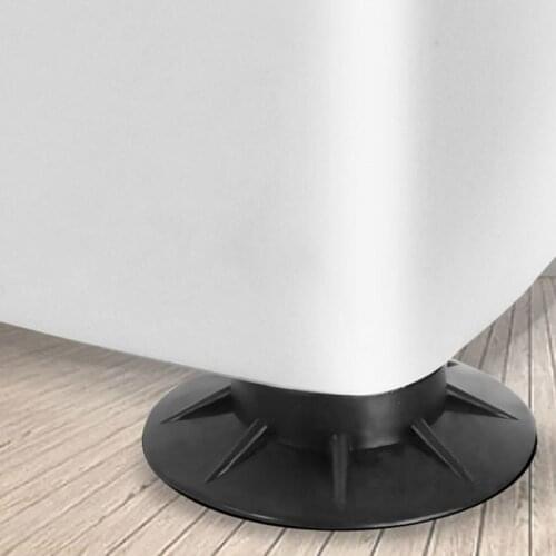 4/8 PCS Washing Machine Round Fixed Rubber Base 10*1cm Anti-slip Mat for 35-41mm Household Appliances Furniture Pads LBS
