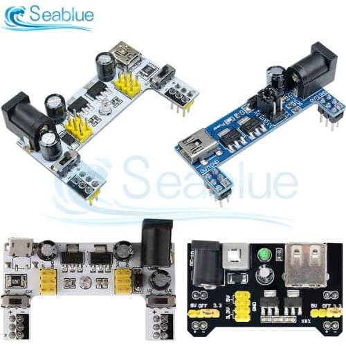 MB102 Breadboard Power Supply Module /MB102 white Breadboard Dedicated Power Module 2-way 3.3V 5V MB-102 Solderless Bread Board