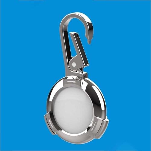 Metal Protective Skin Case for Airtags Location Tracker Hangable Sleeve Portable Protector Anti-lost Keychain