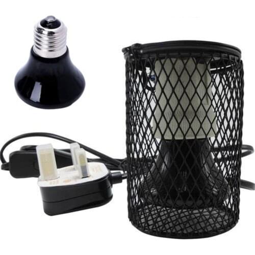 Pet Heating Lamp Mini Infrared Ceramic Emitter Heat Bulb Lizard Reptile Turtle Heating Light Box Warmer Light Bulbs Scald Proof