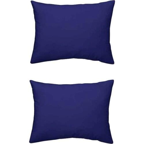 Scrub 100 Cotton 2 Pcs 50x70 Pillow Case Dark Blue 398945221