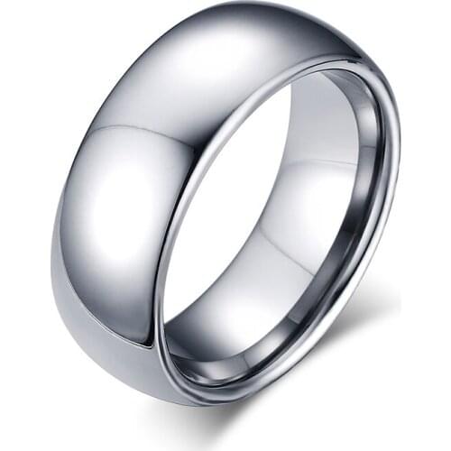 2020 New Fashion 8mm Classic Ring Male tungstenl Jewelry Wedding Ring For Man