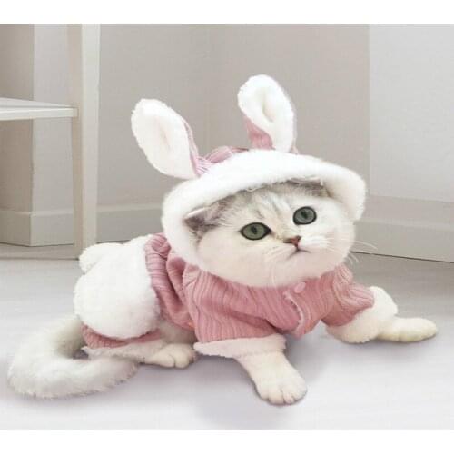 Cat Clothes, Cat and Pet Anti-Lint, Winter Warm Funny Four-Legged Winter Clothes