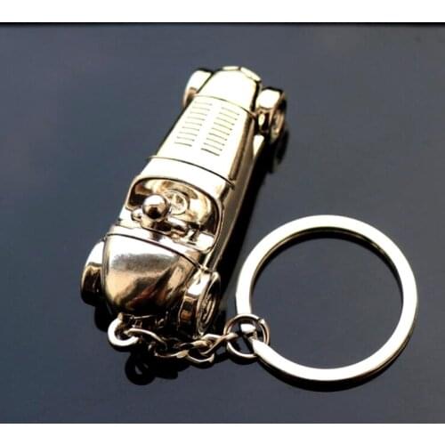 Wholesale Price Zinc Alloy Material 3D Car Keychain Vehicle Brelok Automobile Keyring Car Accessory Chain Backpack Pendant Charm