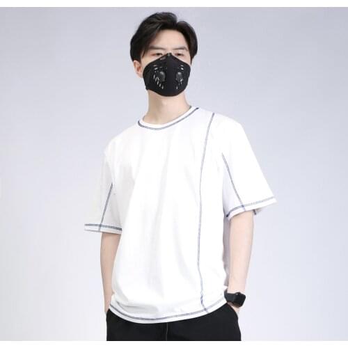 Silenstorm 21ss basic white cotton t-shirt visible stitching streetwear