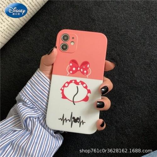 DISNEY Mickey silicone case for iPhone 11 Pro Xs Max iPhone SE 2020 6 6S 7 8 Official Liquid Silicon 360 Full Cover zz0531