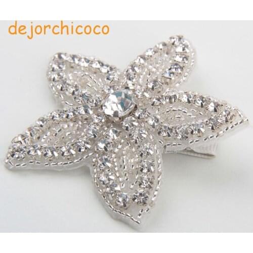 Star Rhinestone princess party hair clips Kids Crystal wedding hair pins hair accessories girls dancing headwear [dejorchicoco]