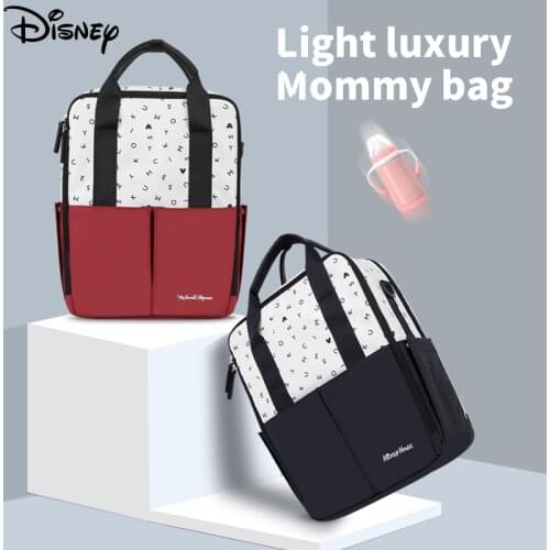 Disney Diaper Nappy Bag Mickey Mouse Backpack For Mommy Waterproof Care Mummy Bag Large Maternity Bags Travel Handbag Shoulder