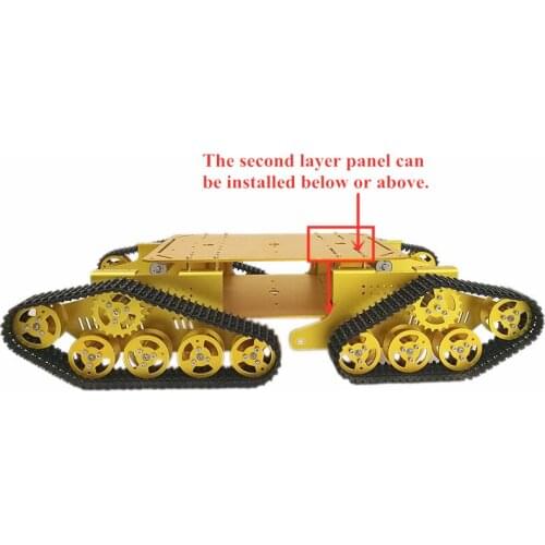 TD900 4WD Tracked Metal Tank Car Chassis Smart Robot Toy Robotic Competiton Diy Tracked Crawler