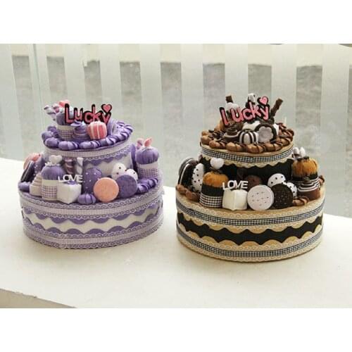 Cake collection box Felt kit Non-woven cloth Craft DIY Sewing set Felt Handwork Material DIY needlework supplies