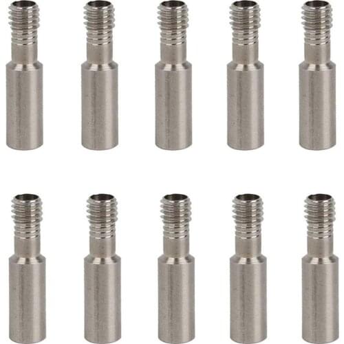 10 Pack Heatbreak Throat Compatible for Creality CR-10 CR-10S S4 S5 Ender 3 / Pro Series 3D Printer Hotend Extruder