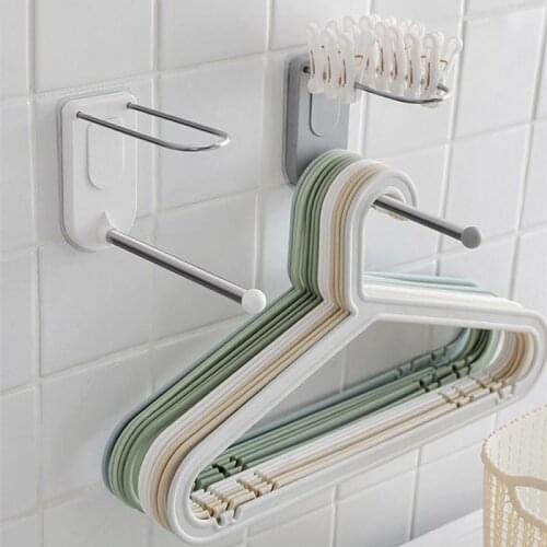 Hanger For Clothes Practical Home Hanger Storage Rack Plastic Clothes Dryer Rack Hanging Holder Household Hook Rack Organizer