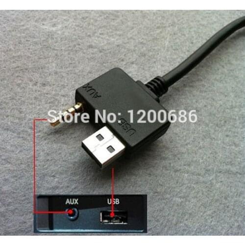 3.5mm Car USB AUX Interface Input Cable For Hyundai Kia For iPhone