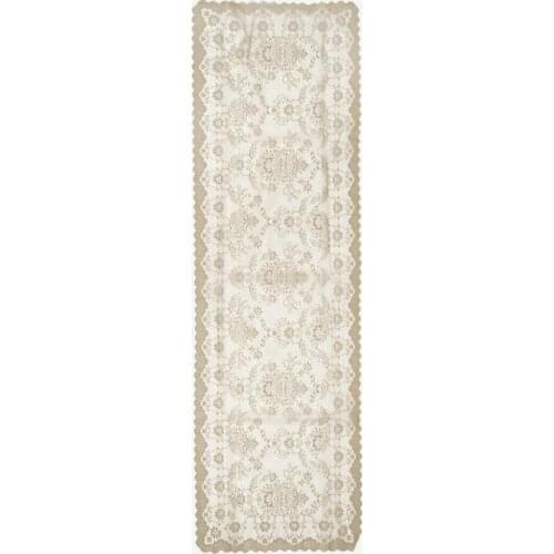 Knitting Board Pattern Runner Spring Cappucino