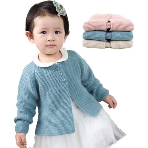 Baby Girls Sweater Coat Autumn Spring Newborn Baby Cardigans For Girls Knitted Baby Girls Jacket and Coat Outerwear Sweaters
