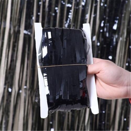 1x1m Rain Tinsel Foil Curtain Party Favors Wedding Decoration Party Supplies Wedding Anniversary Wall Drapes Photo Zone Backdrop