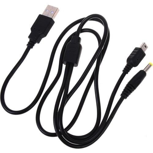 1Pc 1m 2 In 1 Usb Data Cable / Charger Charging Lead For Psp 1000 / 2000 /3000 USB Charging Lead For PSP