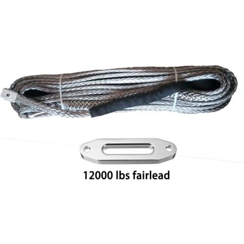 10mm x 30m Synthetic Winch Rope With 12000lbs fairlead UHMWPE Rope For 4WD 4x4 UTV ATV China Factory Direct Sell