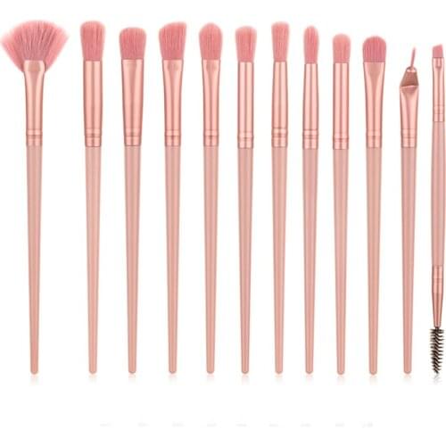 12Pcs New Product Makeup Brush Set Eye Brush Makeup Small Fan-shaped Brush Multifunctional Beauty Tool Makeup Brush Set