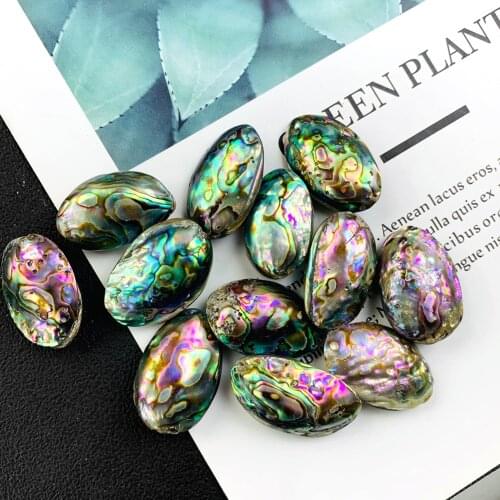 2PCS Colorful Double Sided Natural Abalone Shell Charms Pendant Fashion Bracelet for Women Jewelry Making DIY Findings Gift